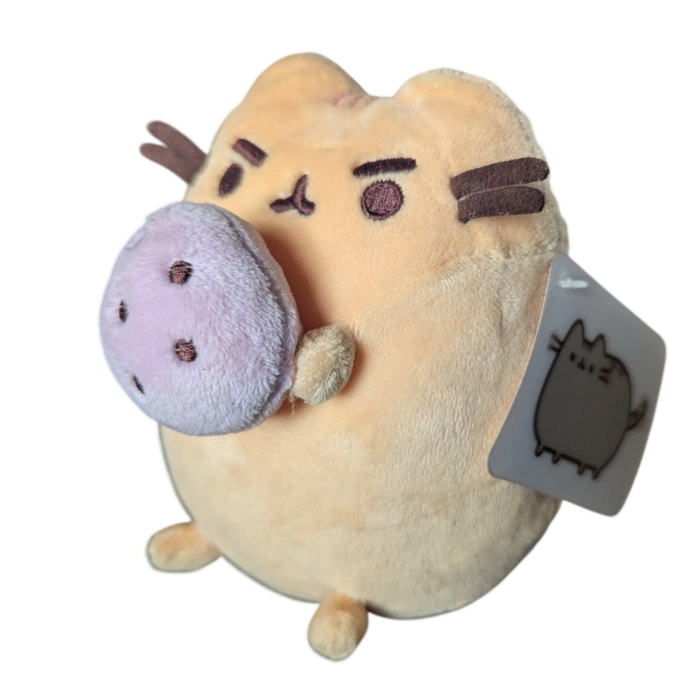 2019 GUND 5.75" Pusheen Macaron Plush Animal Cat NWT Deadstock Angry  6052096